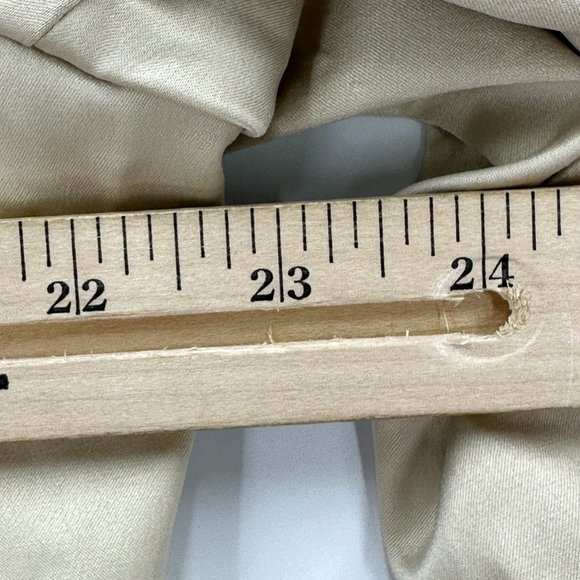 Joan Rivers Jacket Coat Womes Buttons Down Lined Pleated Back Pockets Beige XL - Picture 4 of 14